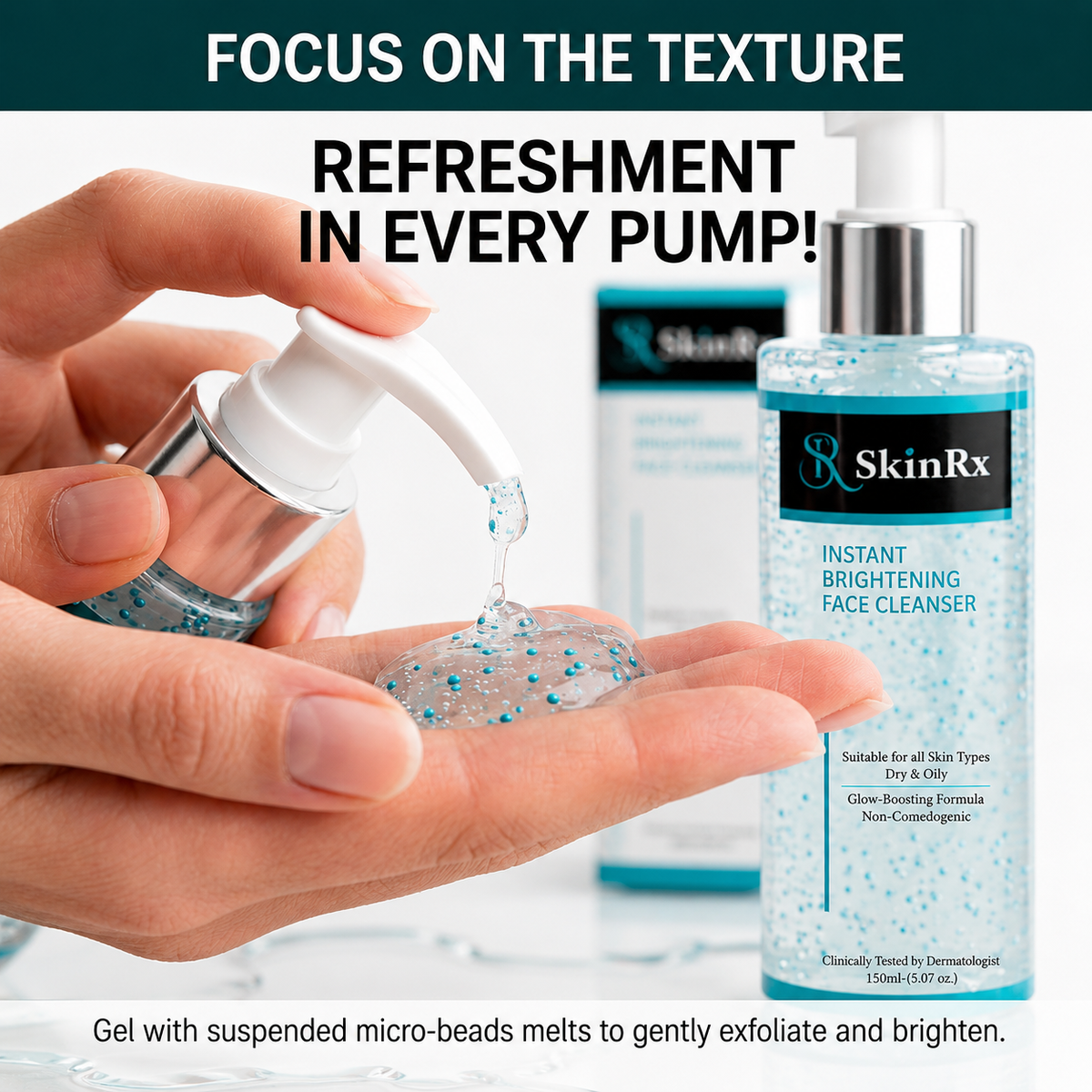 Brightening Face Cleanser with Glutathione & Niacinamide | 150ml